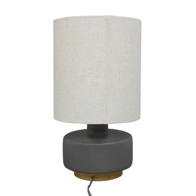Ceramic Table Lamp With Wood Base - Threshold™ 8 Ceramic Table Lamp With Wood Base - Threshold™ - Image 6