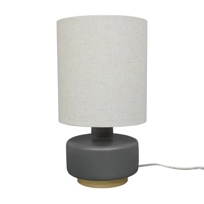 Ceramic Table Lamp With Wood Base - Threshold™ 6 Ceramic Table Lamp With Wood Base - Threshold™ - Image 4