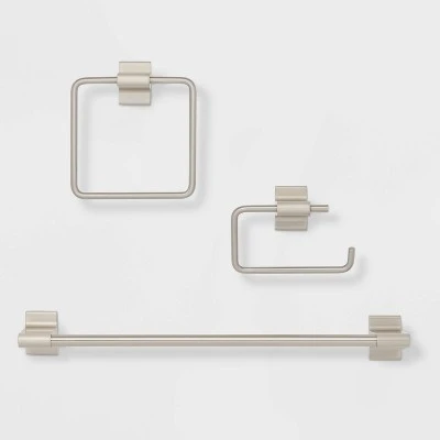 3pc Modern Bath Hardware Set - Threshold™ 6 3pc Modern Bath Hardware Set - Threshold™ - Image 4