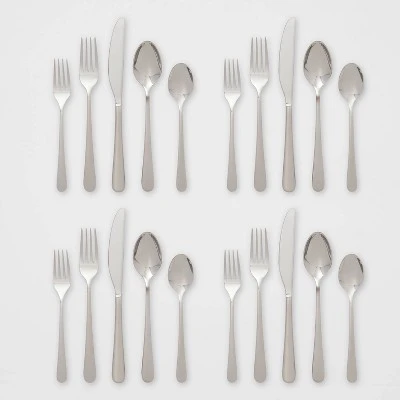 20pc Harrington Flatware Set Silver - Threshold™ 5 20pc Harrington Flatware Set Silver - Threshold™ - Image 3
