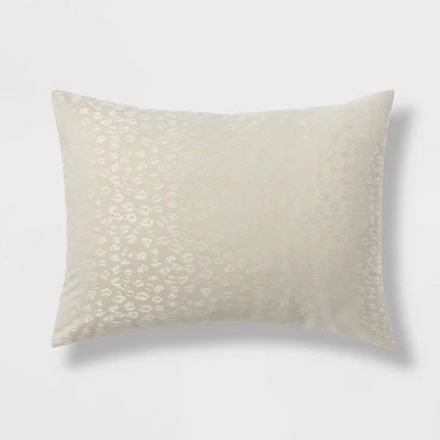 8pc Luxe Jacquard Snow Leopard Comforter Set Beige - Threshold™ 7 8pc Luxe Jacquard Snow Leopard Comforter Set Beige - Threshold™ - Image 5