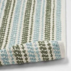 20"x32" Chenille Striped Bath Rug Dark Green - Threshold™ -Threshold Shop GUEST c7f257f5 c3c2 4599 b4a6 9fd2f5560227