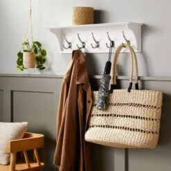 Wood Entryway With Shelf Ivory - Threshold™
