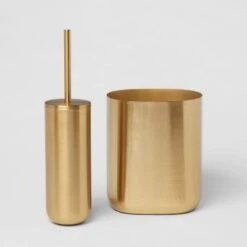 Brushed Brass Toilet Bowl Brush Gold - Threshold™ -Threshold Shop GUEST d557f546 c1f4 4010 8e8e be80b8a77063