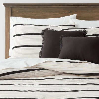 5pc Modern Stripe Comforter Set Off-White - Threshold™ 9 5pc Modern Stripe Comforter Set Off-White - Threshold™ - Image 7