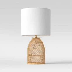 Rattan Diagonal Weave Table Lamp Tan - Opalhouse™ 12 Rattan Diagonal Weave Table Lamp Tan - Opalhouse™ -Threshold Shop GUEST dae93eeb ddb7 44ce 88df 301a4b240217