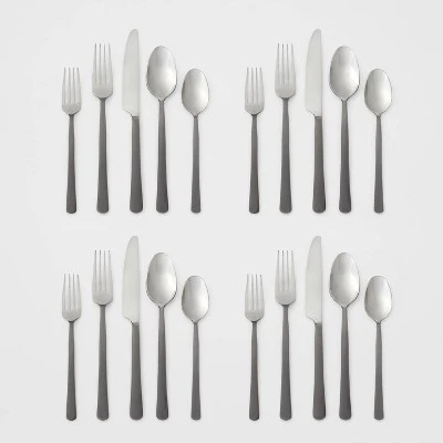 20pc Hubbardston Flatware Set Black - Threshold™ 5 20pc Hubbardston Flatware Set Black - Threshold™ - Image 3