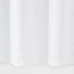 Dyed Clipped Diamond Shower Curtain White - Threshold™ -Threshold Shop GUEST e9083fa3 4dae 4049 a274 c3e218597b3c
