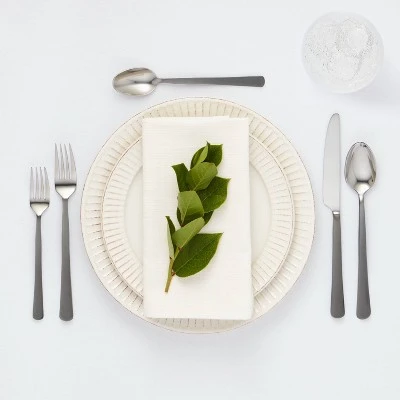 20pc Hubbardston Flatware Set Black - Threshold™ 3 20pc Hubbardston Flatware Set Black - Threshold™