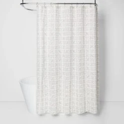 Threshold Shop 37 Shapes Shower Curtain White - Threshold™