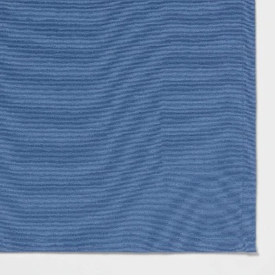 84" X 60" Cotton Tablecloth Blue - Threshold™ 4 84" X 60" Cotton Tablecloth Blue - Threshold™ - Image 2