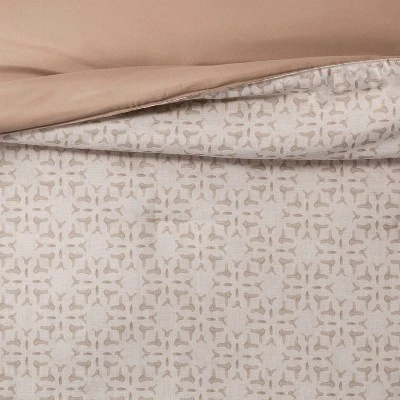 5pc Printed Geo Comforter Set Assorted Beiges - Threshold™ 5 5pc Printed Geo Comforter Set Assorted Beiges - Threshold™ - Image 3