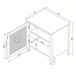 Duxbury Nightstand With Storage Black - Threshold™ -Threshold Shop GUEST fab1f540 5194 47ad 89df 62ec8264ae2c